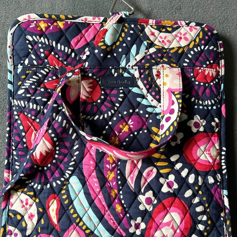 Vera Bradley Painted Paisley Hanging Organizer Travel Toiletry Cosmetic Bag